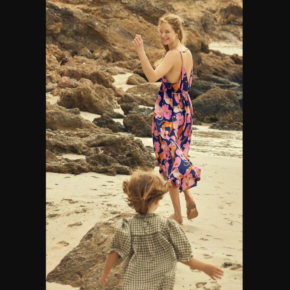 NWT Anthropologie Claire Colin Midi Dress - Medium Petite - Picture 5 of 8